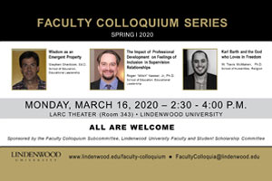 Faculty Colloquium Speaker Series
